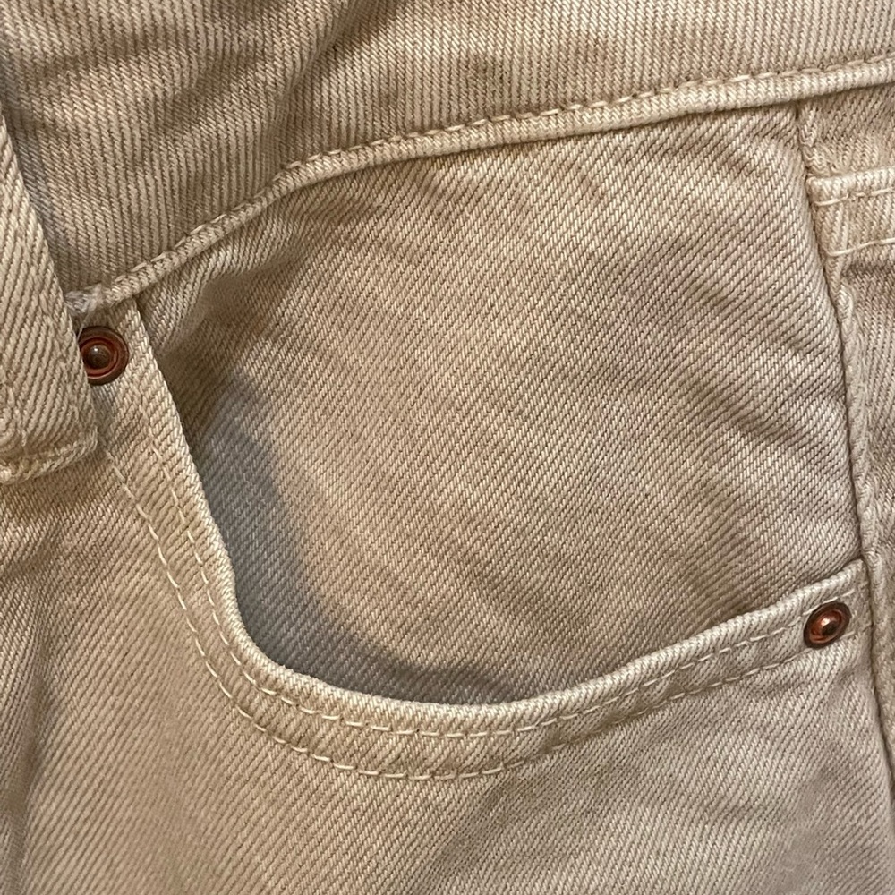 Zara tan mom jeans size 2